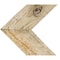 Ekena Millwork 13 3/4"W x 12"H x 3/4"D Vintage Farmhouse 5 1/2" Chevron Barnwood Decor Collection Chalk Dust White DECR13X12X075CHVWH - alternate 5
